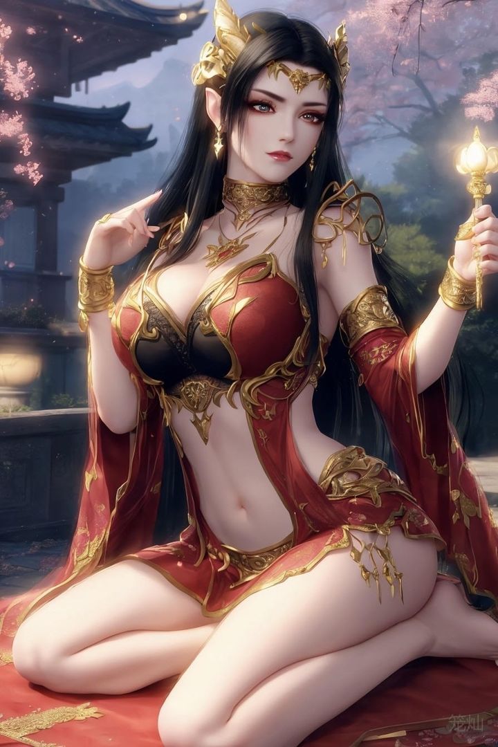 [AI绘画]国漫女主-阿七.蔷薇.高瑶.小舞.云曦.应天王后.美杜莎第08话