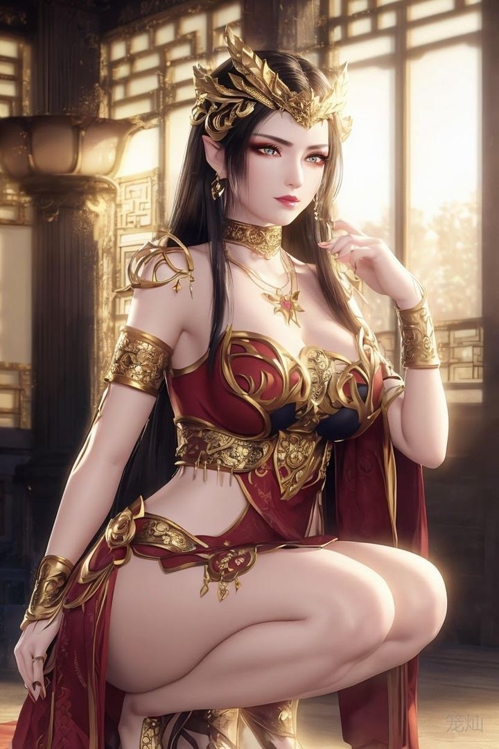 [AI绘画]国漫女主-阿七.蔷薇.高瑶.小舞.云曦.应天王后.美杜莎第08话