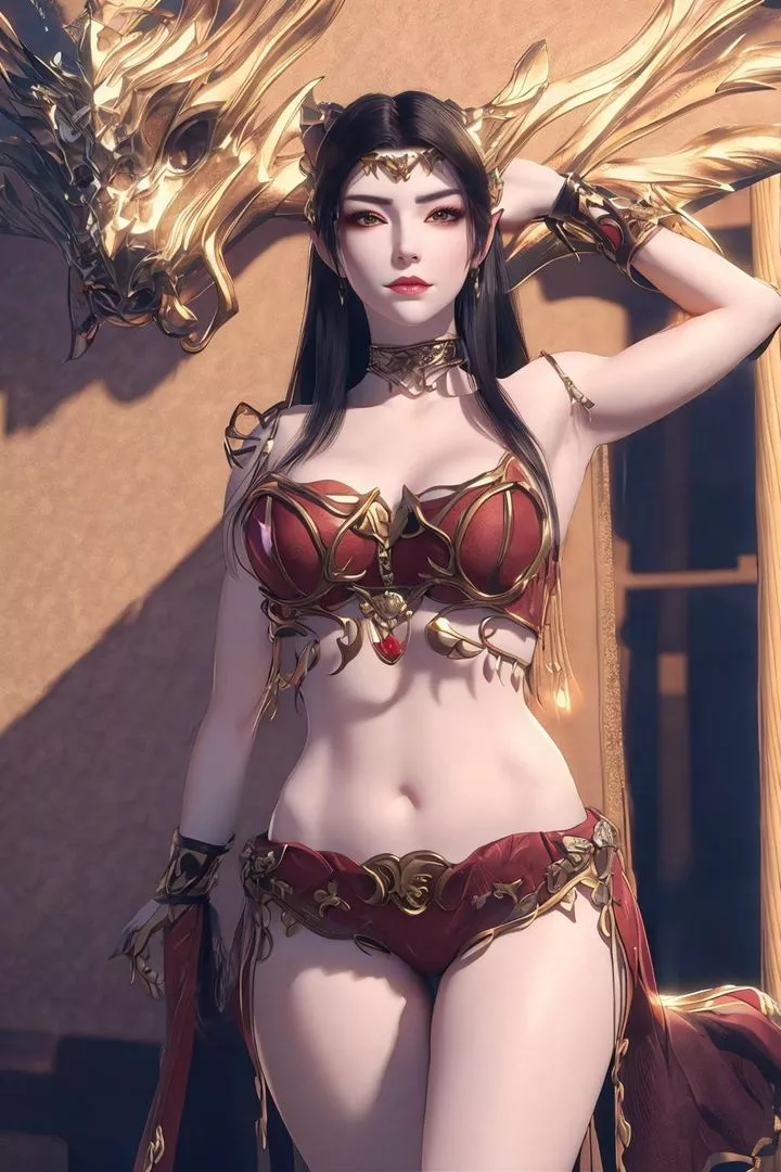[AI绘画]国漫女主-阿七.蔷薇.高瑶.小舞.云曦.应天王后.美杜莎-第11话 - 图片 82