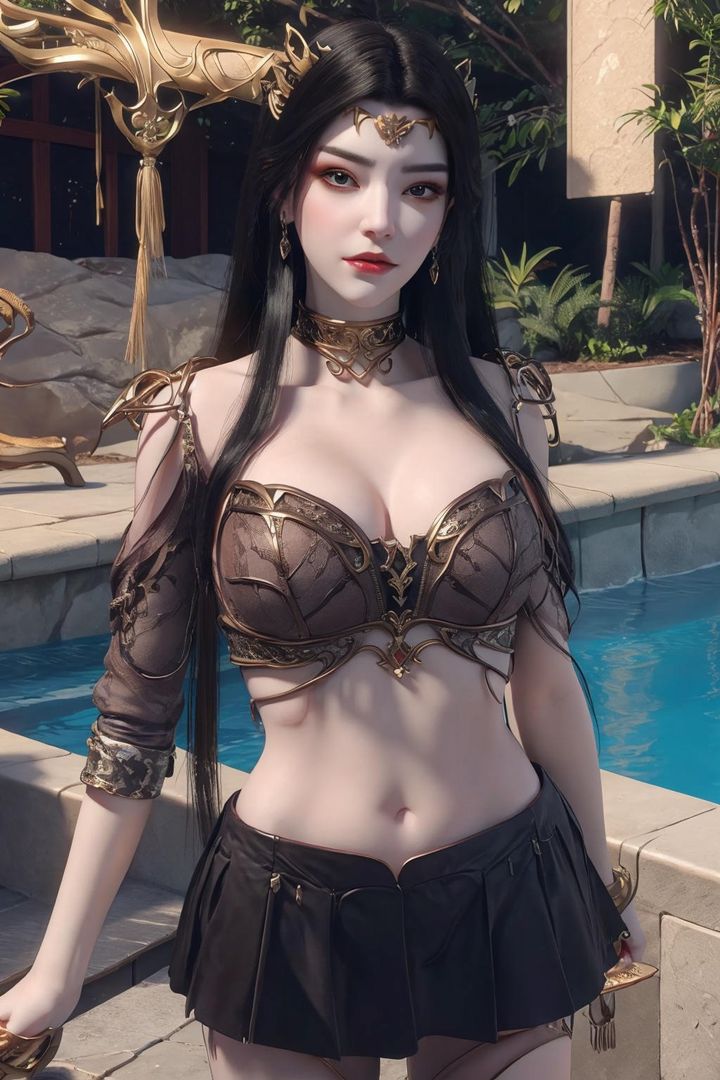 [AI绘画]国漫女主-阿七.蔷薇.高瑶.小舞.云曦.应天王后.美杜莎第12话