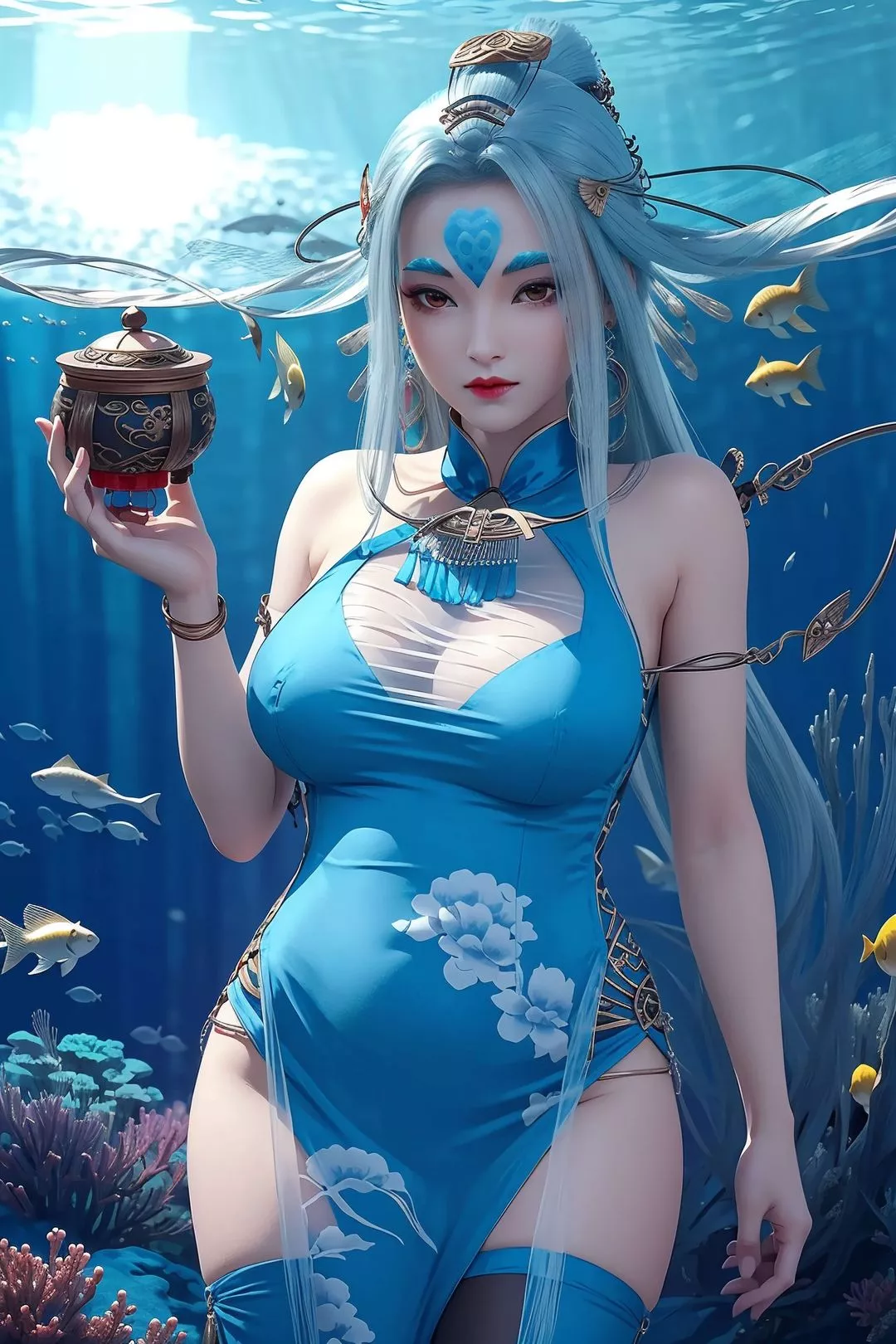 [AI绘画]国漫女主-苏檀儿.媚儿.圣采儿.奉眠.宋嫣.方清雪.柳菲.流风霜.白龙.荷光者.陈樱儿.韩月.须灵犀v3-第05话 - 图片 44