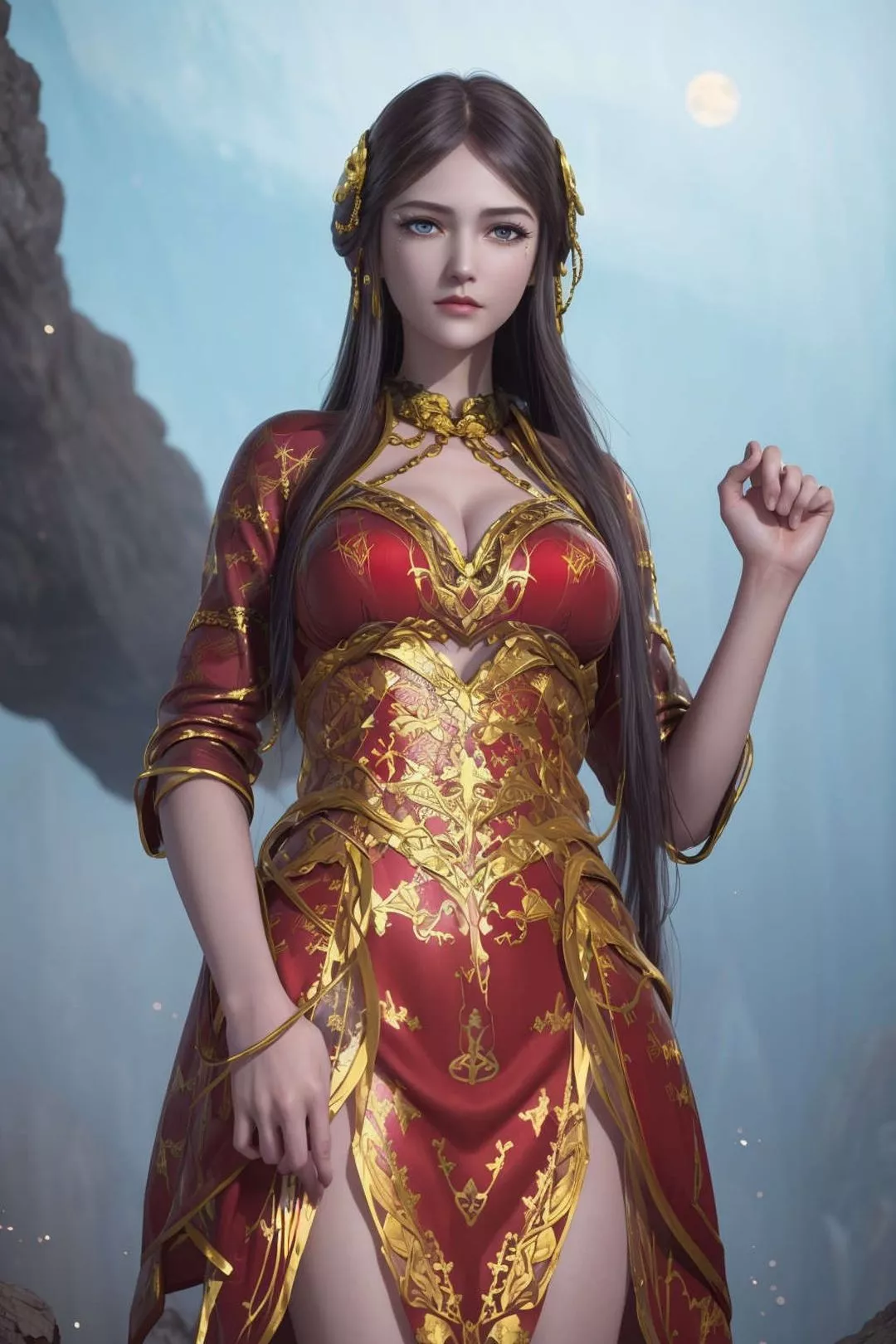 [AI绘画]国漫女主-苏檀儿.媚儿.圣采儿.奉眠.宋嫣.方清雪.柳菲.流风霜.白龙.荷光者.陈樱儿.韩月.须灵犀v3-第10话 - 图片 19