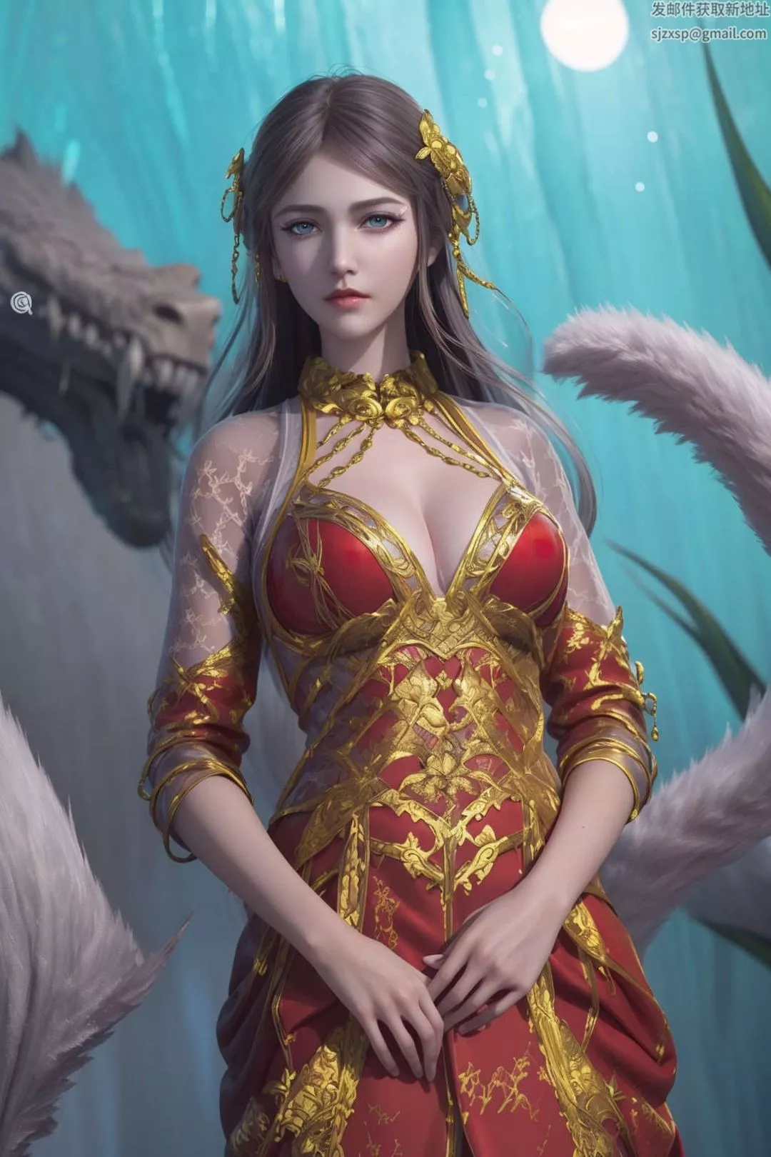 [AI繪畫]國漫女主-蘇檀兒.媚兒.聖采兒.奉眠.宋嫣.方清雪.柳菲.流風霜.白龍.荷光者.陳櫻兒.韓月.須靈犀v3第10話