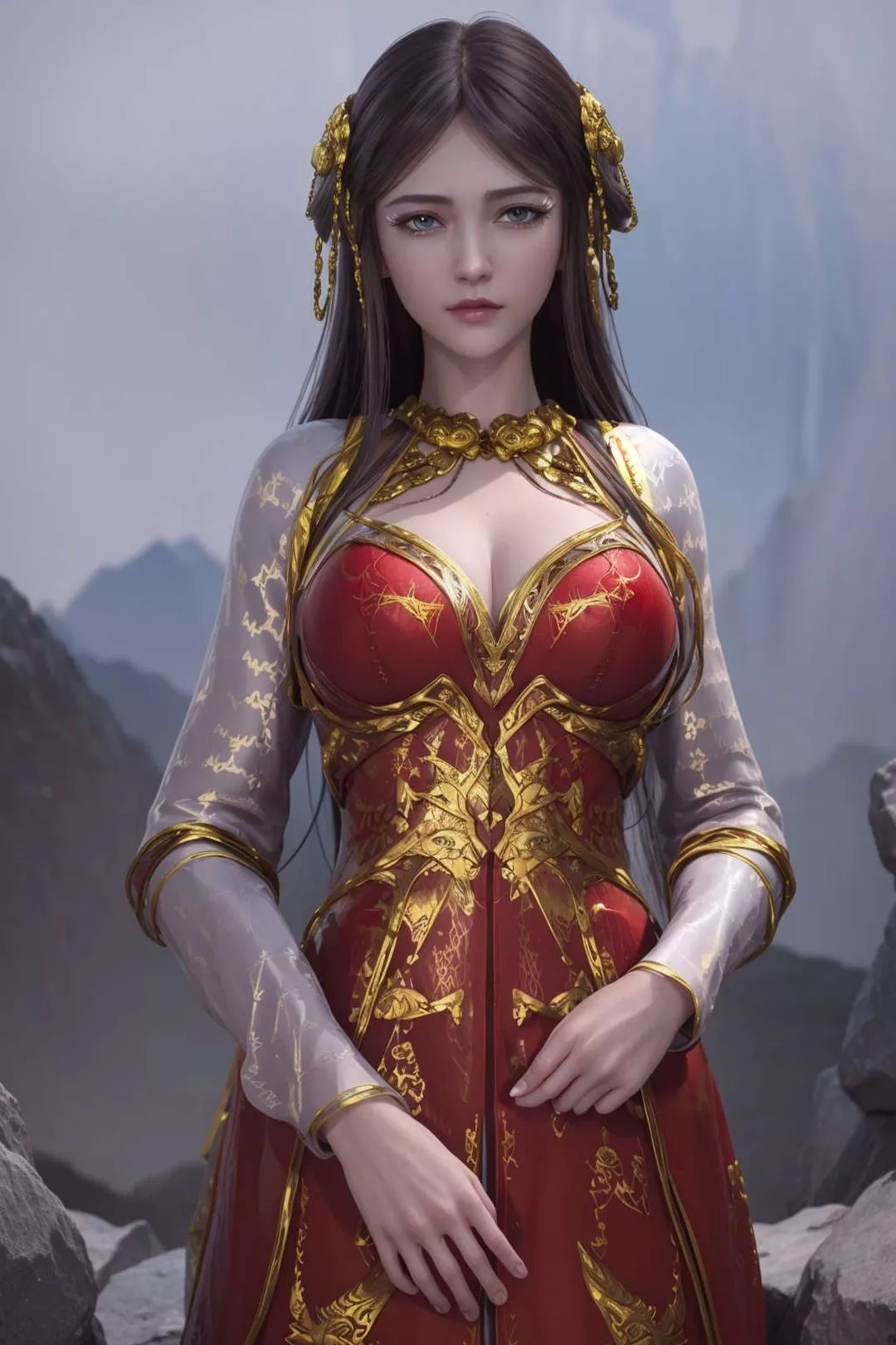 [AI绘画]国漫女主-苏檀儿.媚儿.圣采儿.奉眠.宋嫣.方清雪.柳菲.流风霜.白龙.荷光者.陈樱儿.韩月.须灵犀v3-第10话 - 图片 24