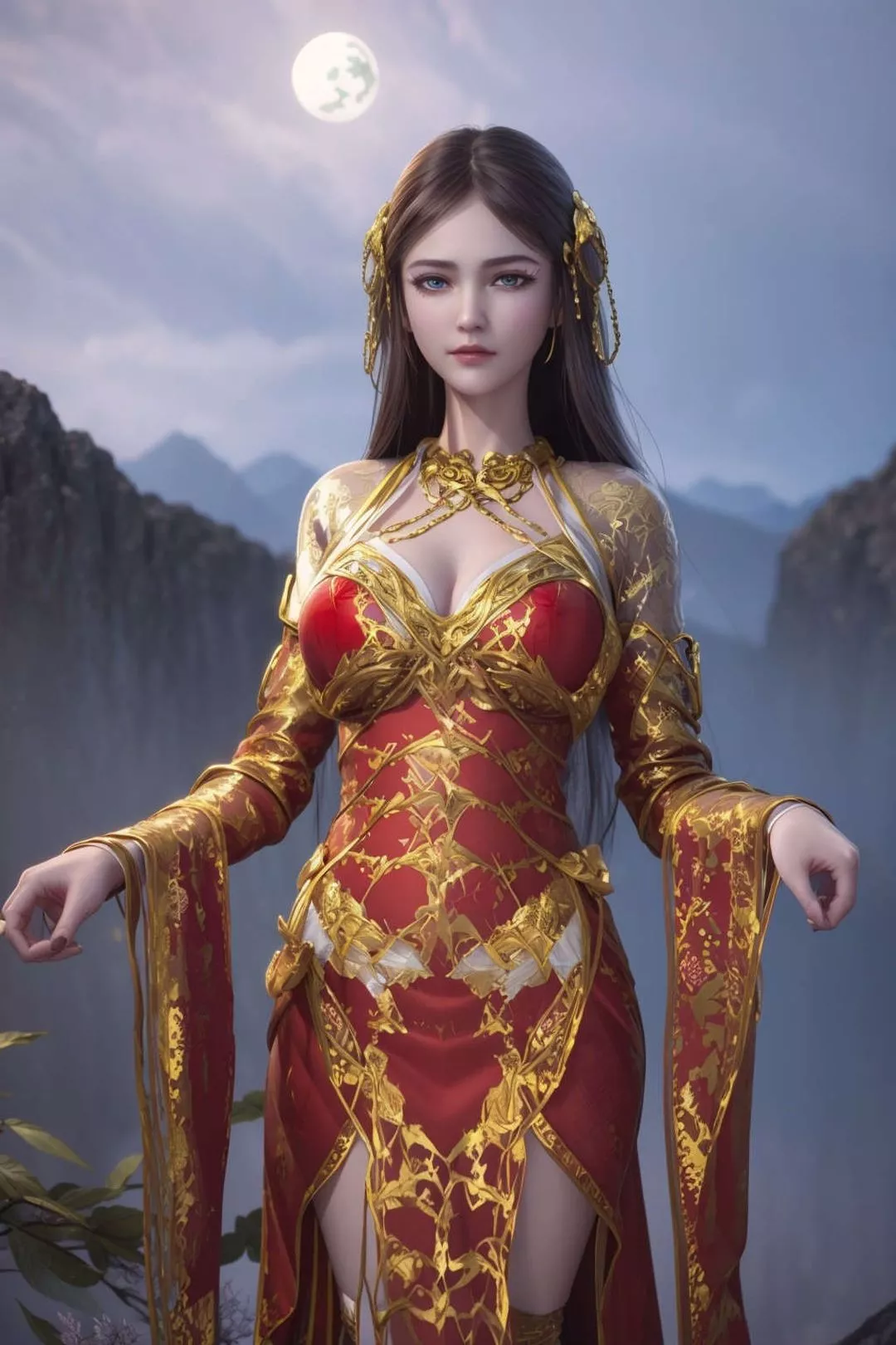 [AI绘画]国漫女主-苏檀儿.媚儿.圣采儿.奉眠.宋嫣.方清雪.柳菲.流风霜.白龙.荷光者.陈樱儿.韩月.须灵犀v3-第10话 - 图片 35