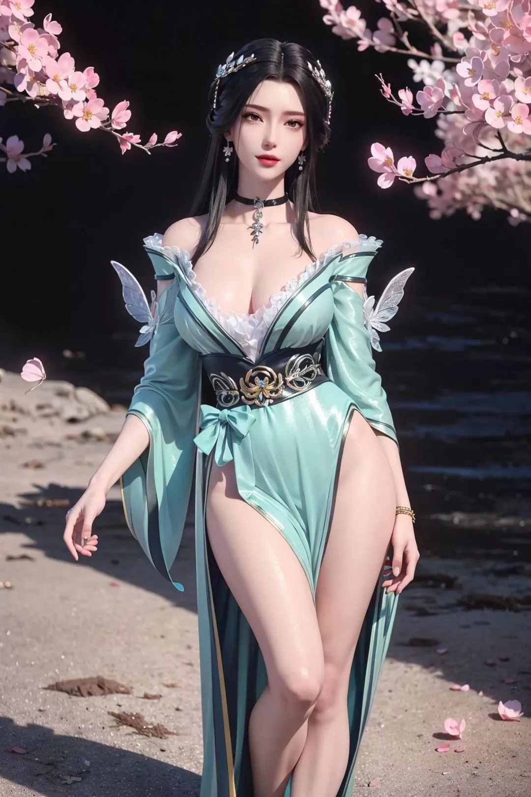 [AI绘画]国漫女主.姜立.云曦.元瑶.南宫婉.妍丽.媚儿.方清雪.李寒衣.流风霜.狠人大帝.红凰.白冰岚-第01话 - 图片 7