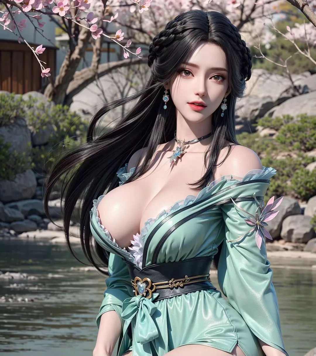 [AI绘画]国漫女主.姜立.云曦.元瑶.南宫婉.妍丽.媚儿.方清雪.李寒衣.流风霜.狠人大帝.红凰.白冰岚-第01话 - 图片 34