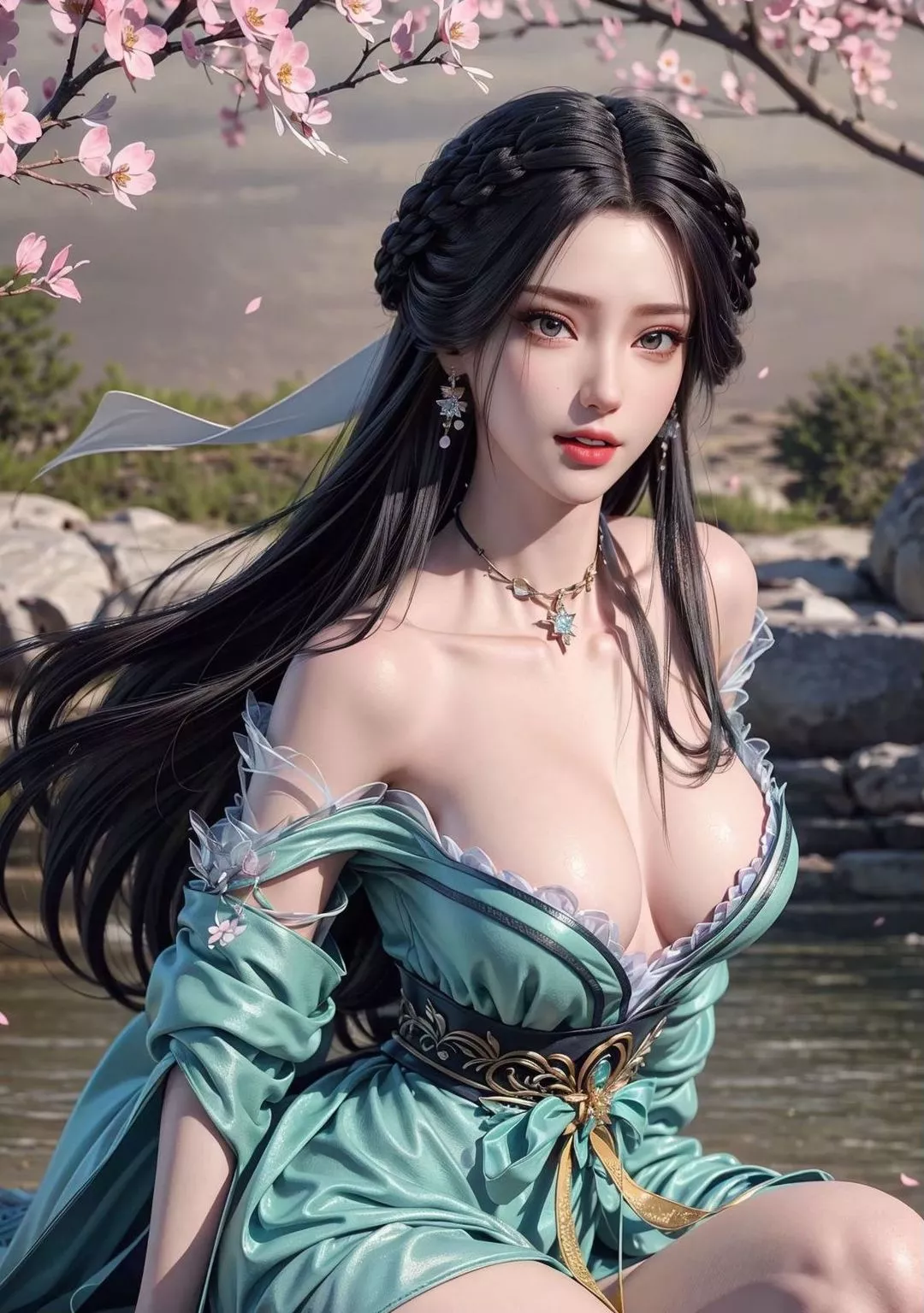 [AI绘画]国漫女主.姜立.云曦.元瑶.南宫婉.妍丽.媚儿.方清雪.李寒衣.流风霜.狠人大帝.红凰.白冰岚-第01话 - 图片 54