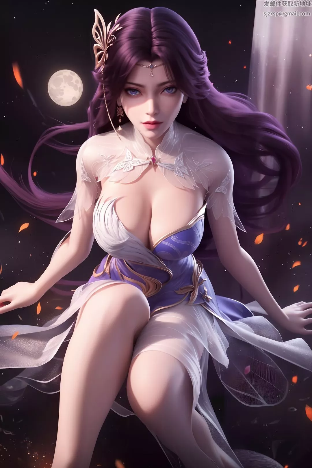 [AI绘画]国漫女主.姜立.云曦.元瑶.南宫婉.妍丽.媚儿.方清雪.李寒衣.流风霜.狠人大帝.红凰.白冰岚-第03话 - 图片 4