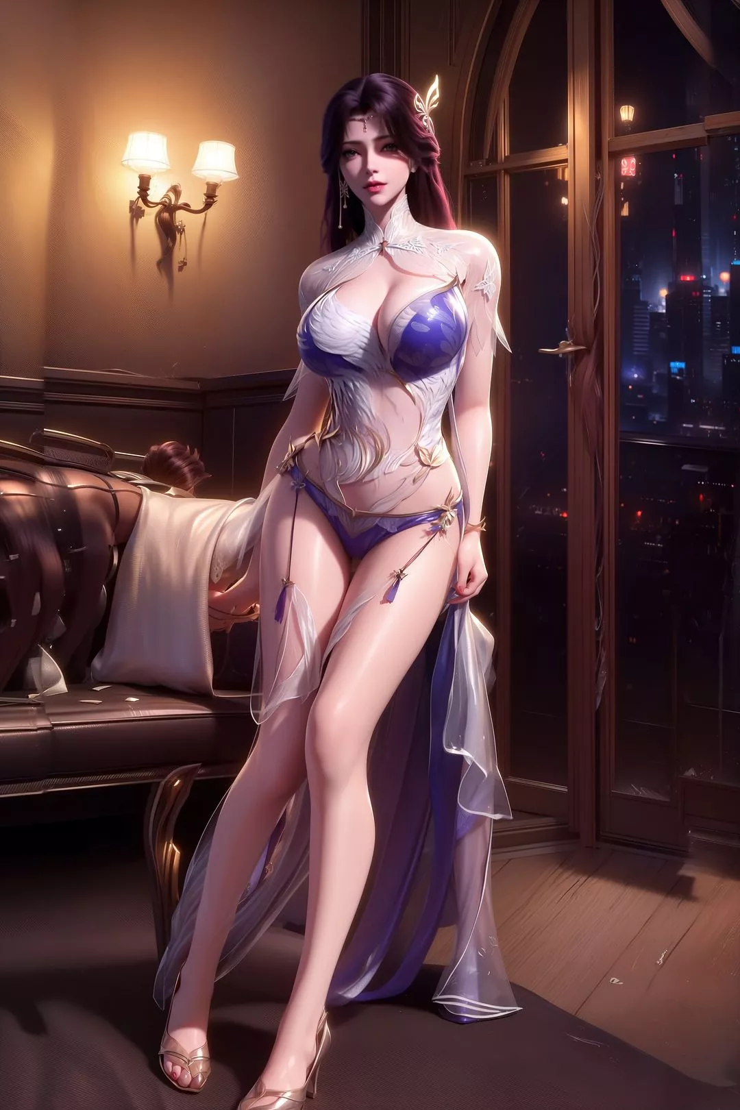 [AI绘画]国漫女主.姜立.云曦.元瑶.南宫婉.妍丽.媚儿.方清雪.李寒衣.流风霜.狠人大帝.红凰.白冰岚-第03话 - 图片 18