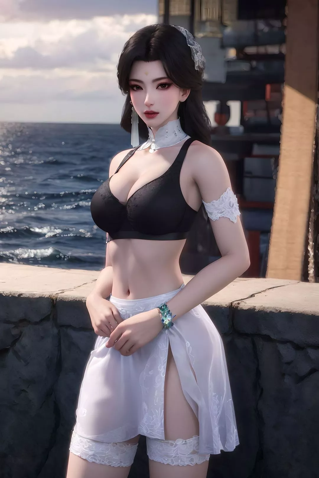 [AI绘画]国漫女主.姜立.云曦.元瑶.南宫婉.妍丽.媚儿.方清雪.李寒衣.流风霜.狠人大帝.红凰.白冰岚-第04话 - 图片 84