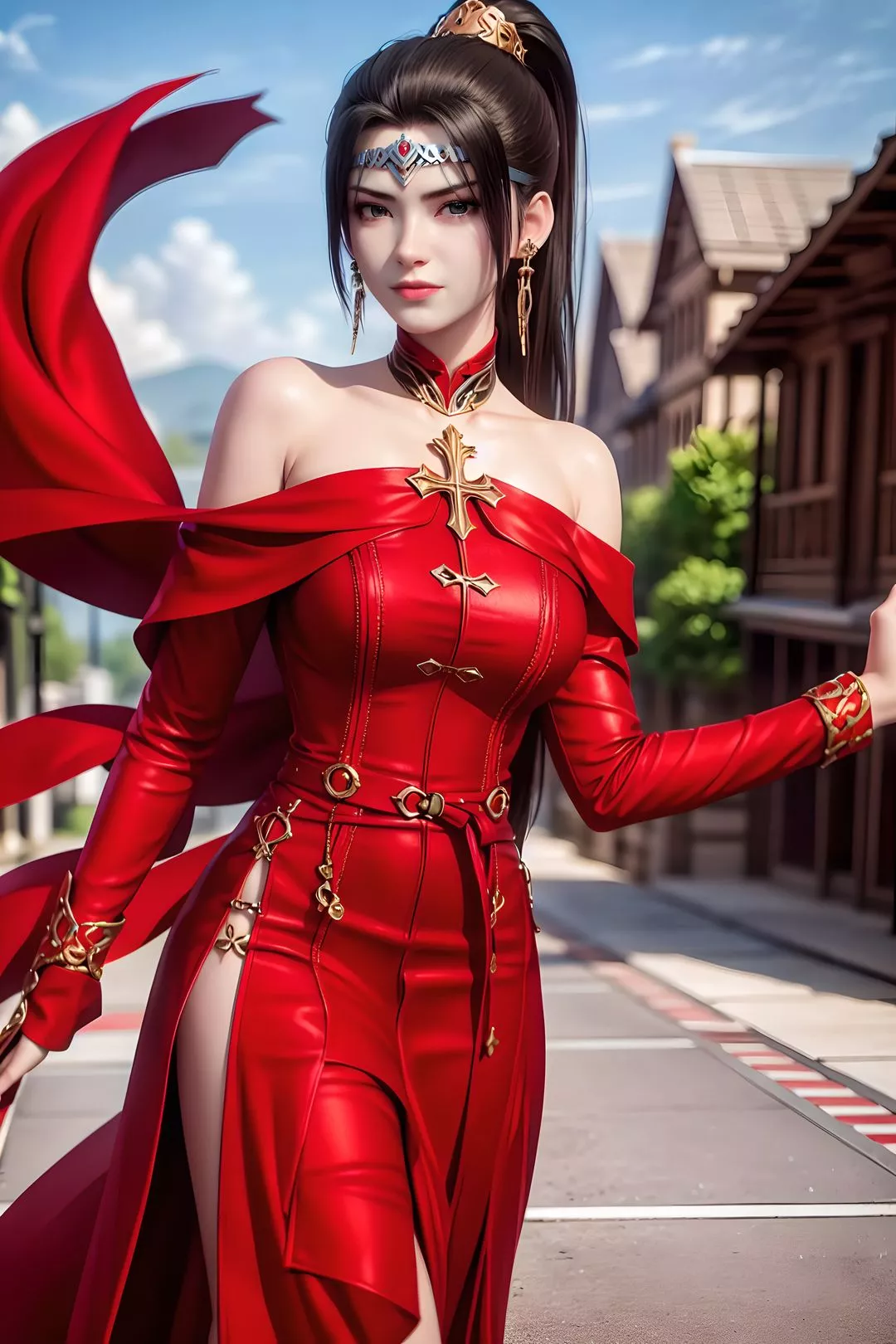 [AI绘画]国漫女主.姜立.云曦.元瑶.南宫婉.妍丽.媚儿.方清雪.李寒衣.流风霜.狠人大帝.红凰.白冰岚-第08话 - 图片 38