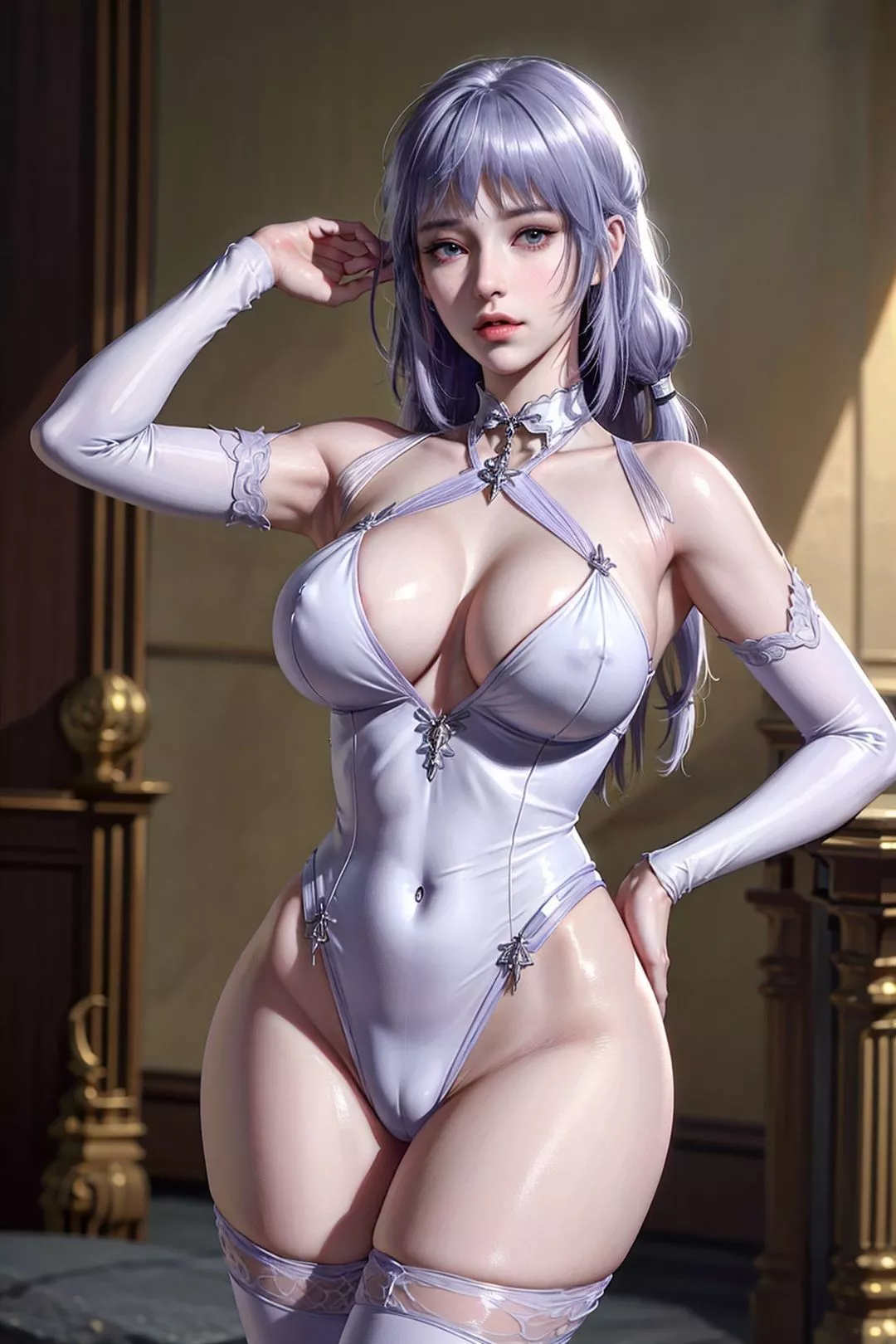 [AI绘画]国漫斗罗大陆女主-小舞.千仞雪.白沈香.胡列娜.波赛西.朱竹清.宁荣荣.阿银-第10话 - 图片 34