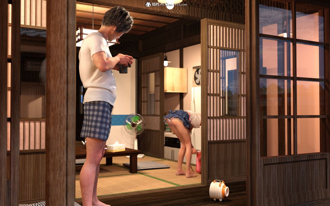 [3D][BlackK]被继父的疼爱第08话