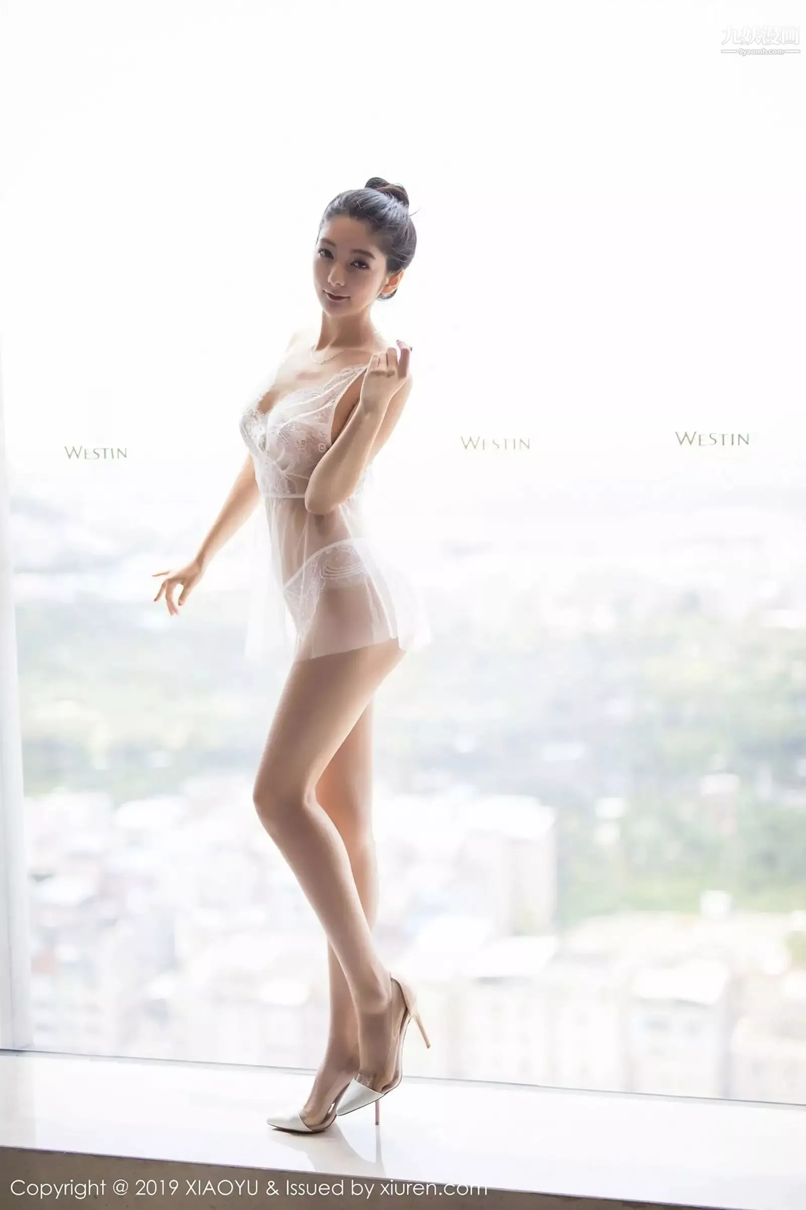 性感写真[真人集]-现代薄纱性感与古典韵味旗袍相互碰撞的韵味，一展妩媚柔情 - 图片 4
