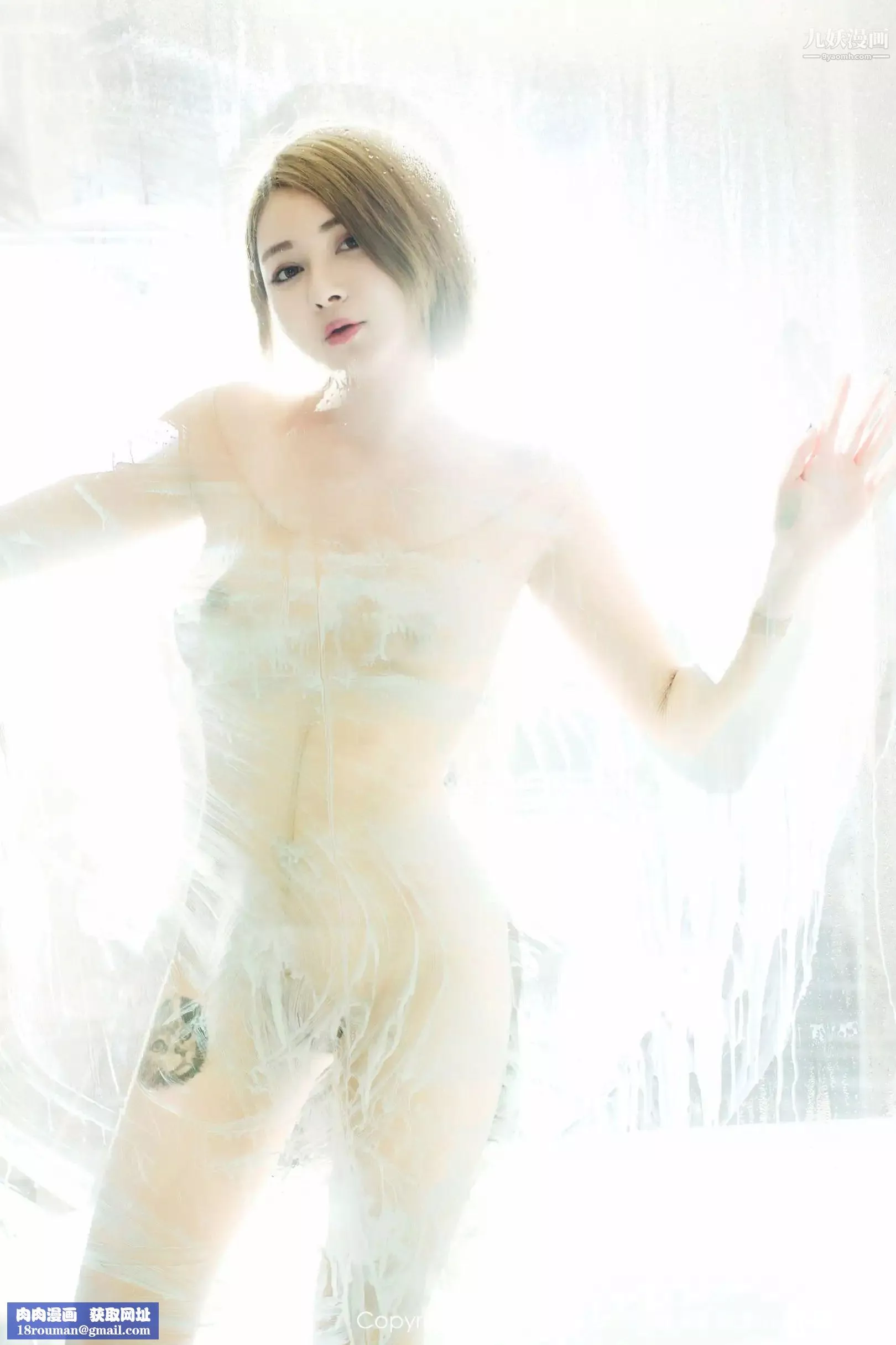 性感写真[真人集]-凯竹BuiBui，如凝脂白玉一样的封面酥胸诱惑,圆润如同美玉一般的身体充斥着欲望热情 - 图片 12