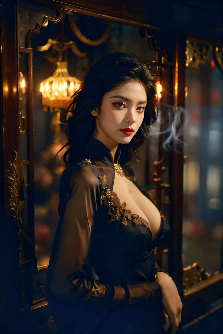 [AI绘画]极品身材_巨乳.黑丝第11话-最终话