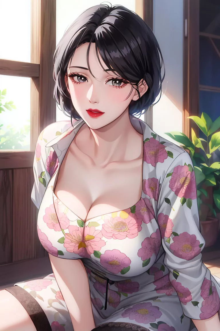 [AI繪畫]美人母親整合肉嫁高柳傢第01話