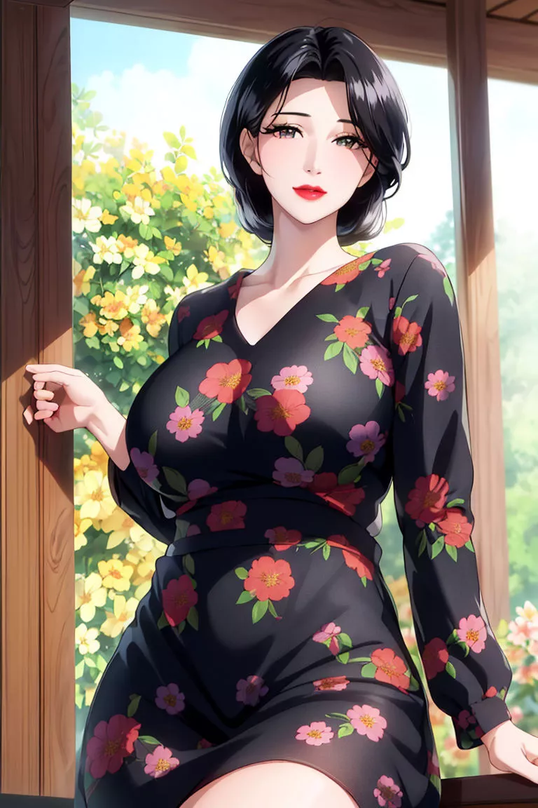 [AI繪畫]美人母親整合肉嫁高柳傢第01話