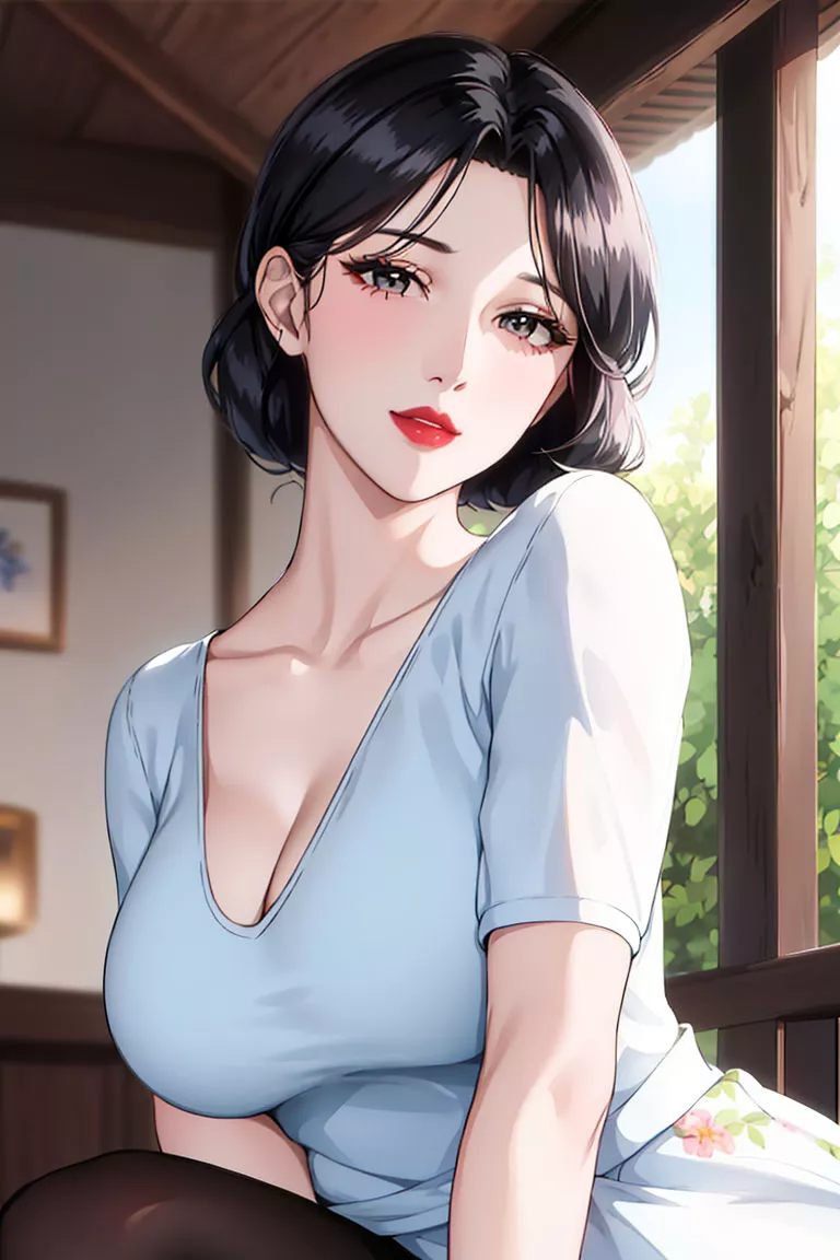 [AI繪畫]美人母親整合肉嫁高柳傢第01話
