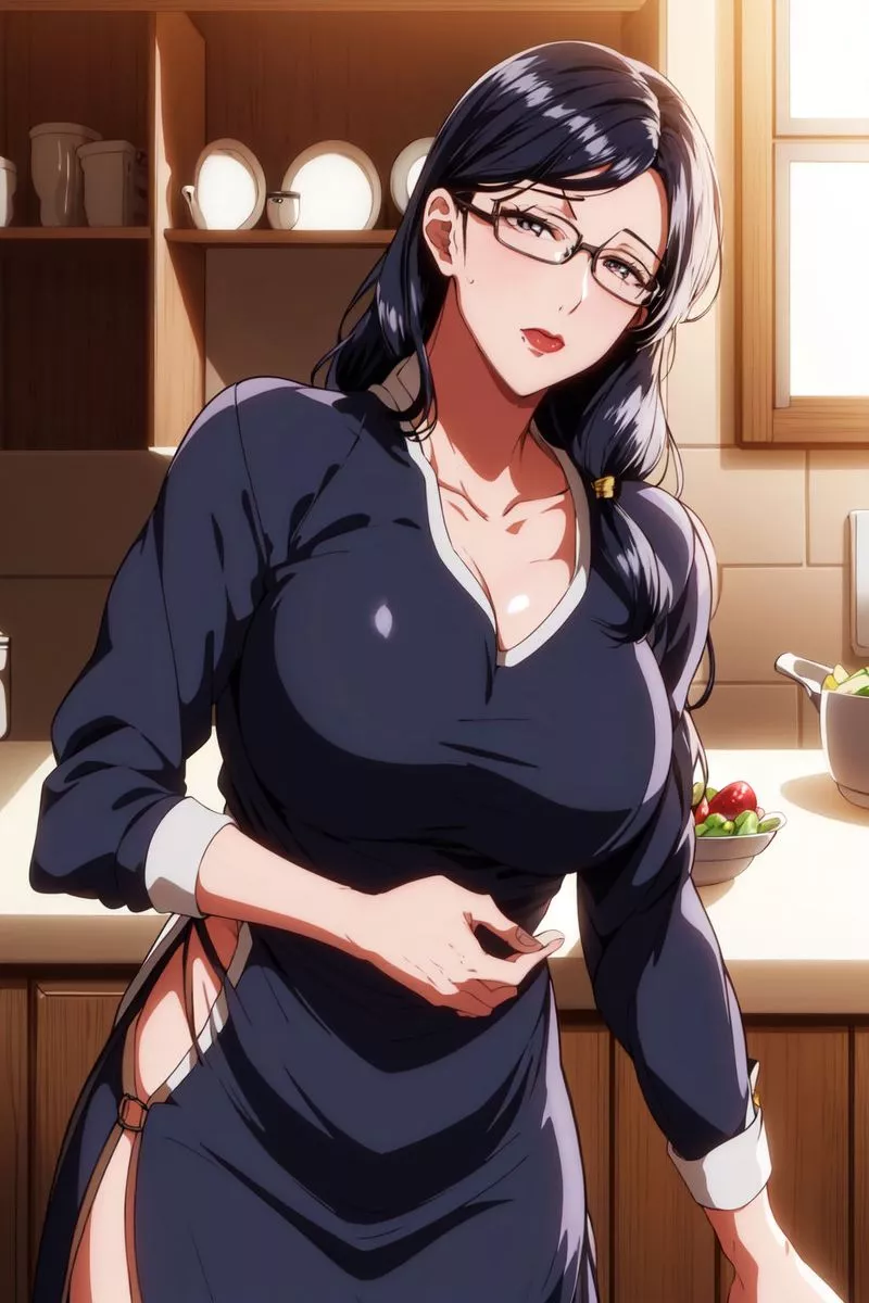 [AI繪畫]美人母親整合肉嫁高柳傢第01話