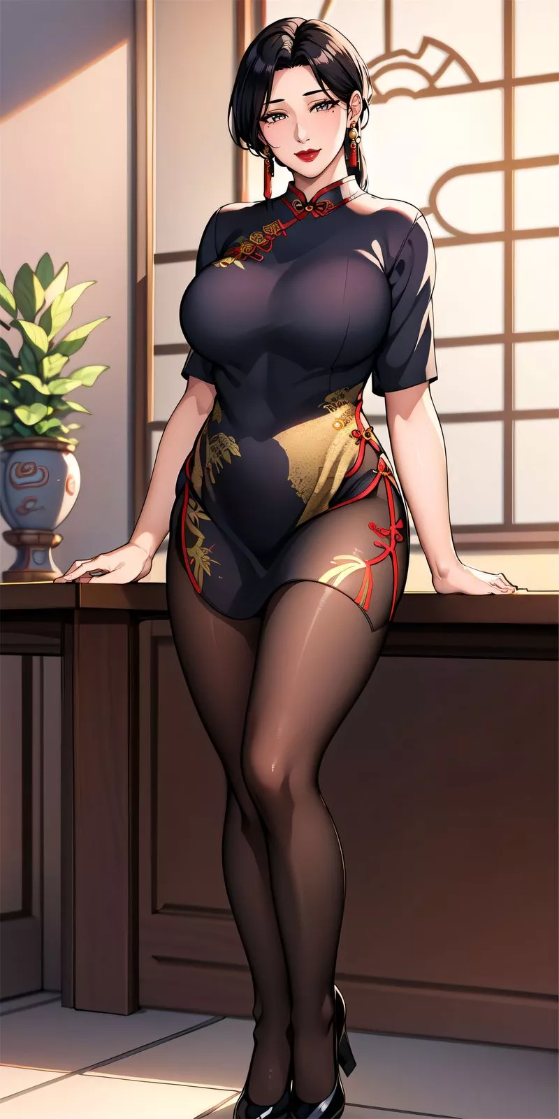 [AI繪畫]美人母親整合肉嫁高柳傢第06話