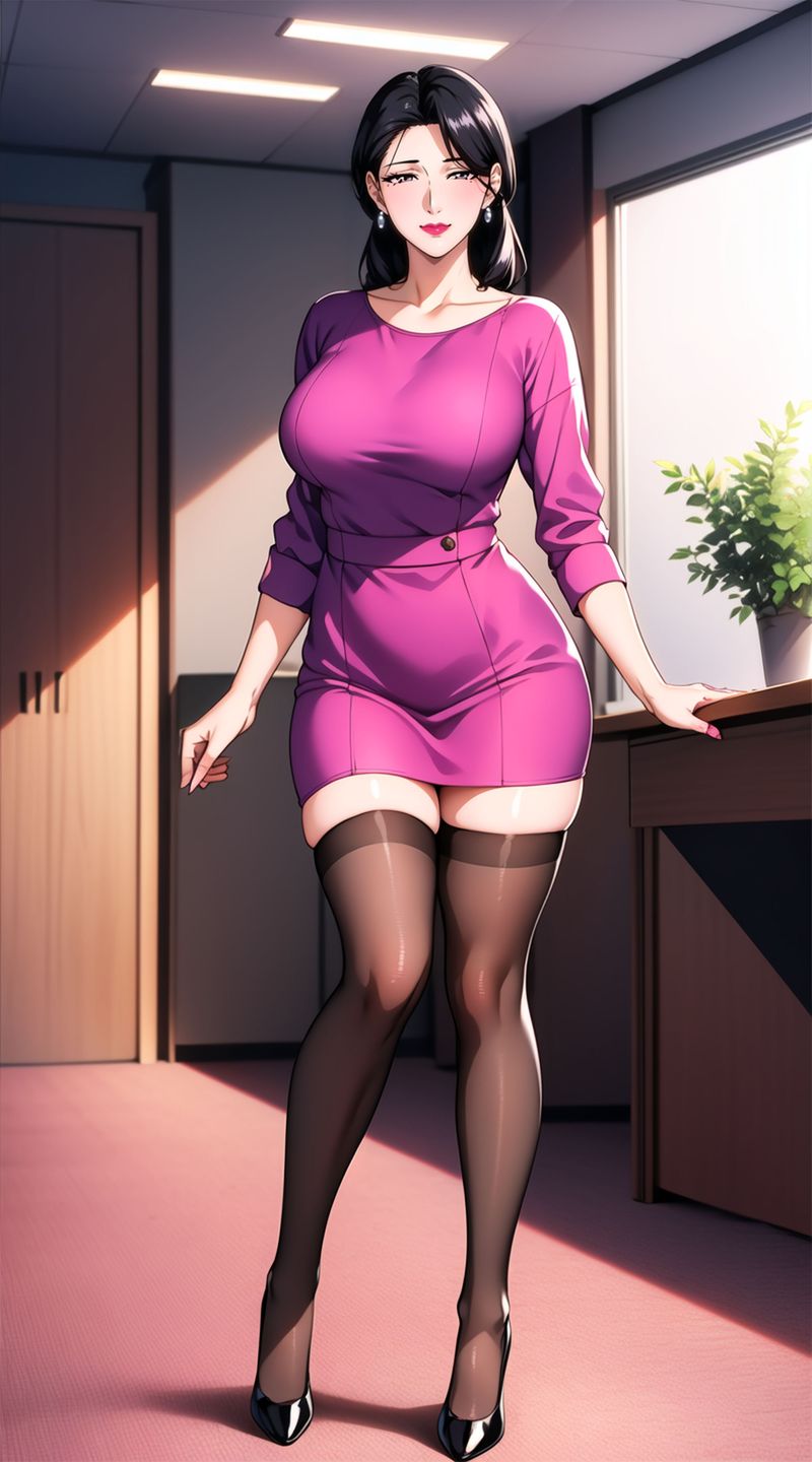 [AI绘画]美人母亲整合肉嫁高柳傢第07话