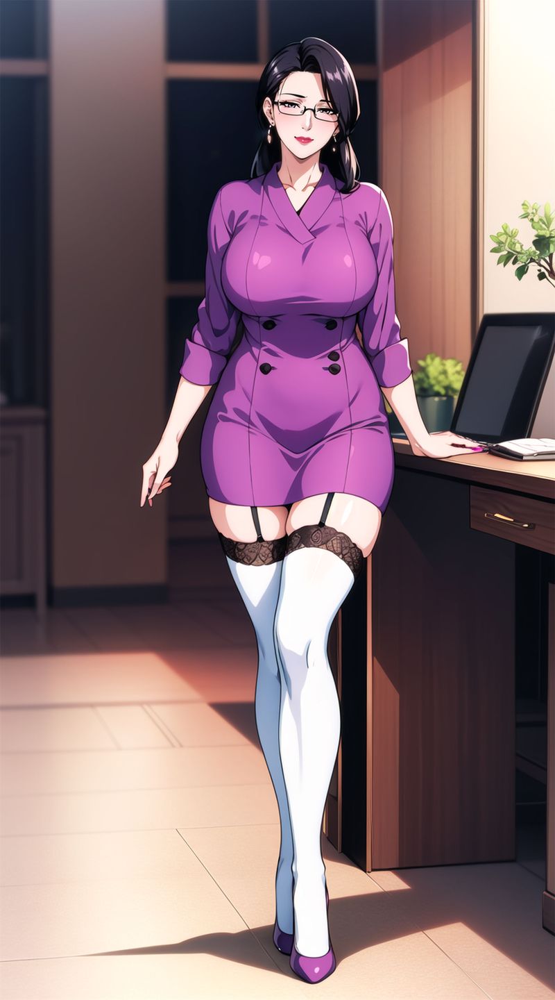 [AI绘画]美人母亲整合肉嫁高柳傢第07话