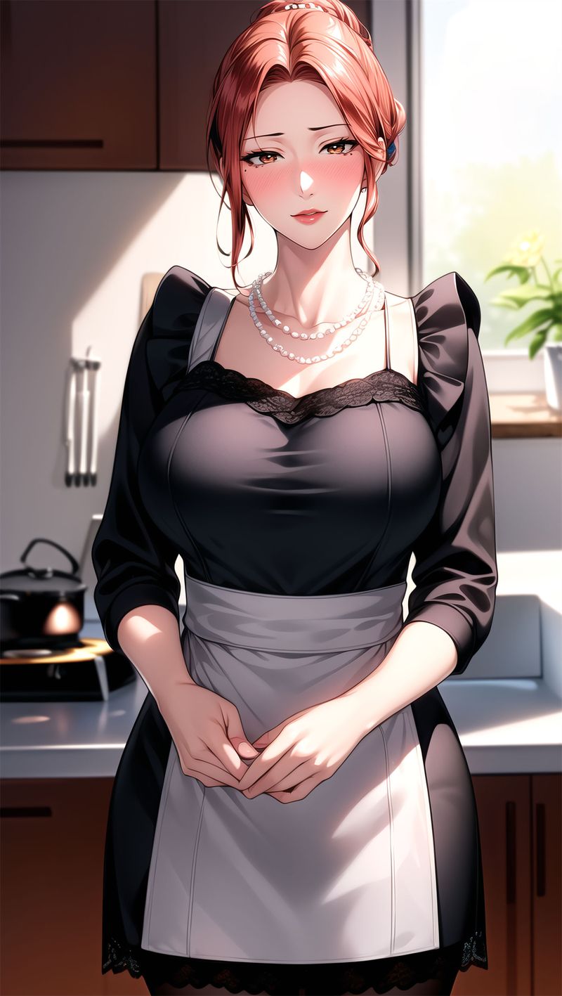 [AI绘画]美人母亲整合肉嫁高柳傢第07话